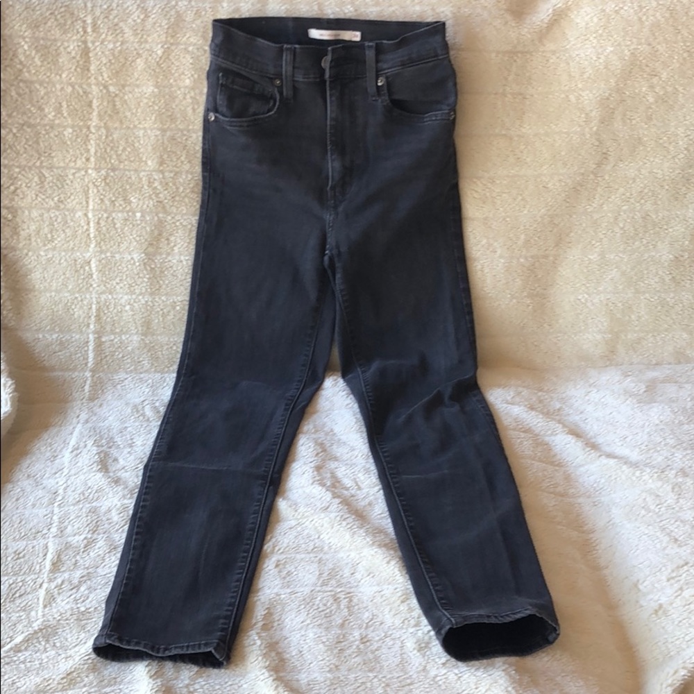 Levi’s mile high slim grey wash jeans